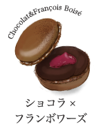 マカロン　ショコラ×フランボワーズ